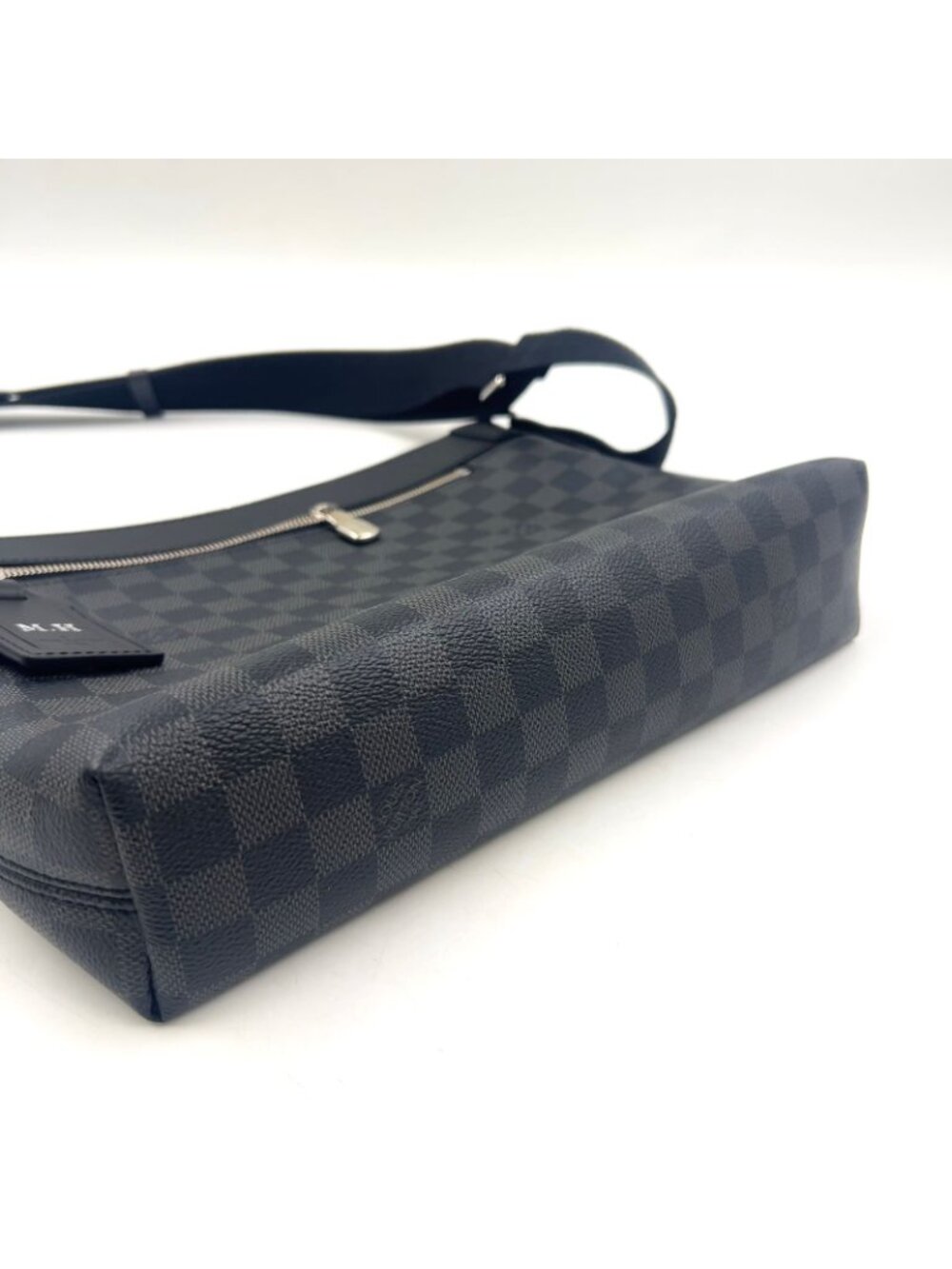 Louis Vuitton Mick PM Damier Graphite Initial Leather Black Shoulder Bag Silver - Picture 8 of 14